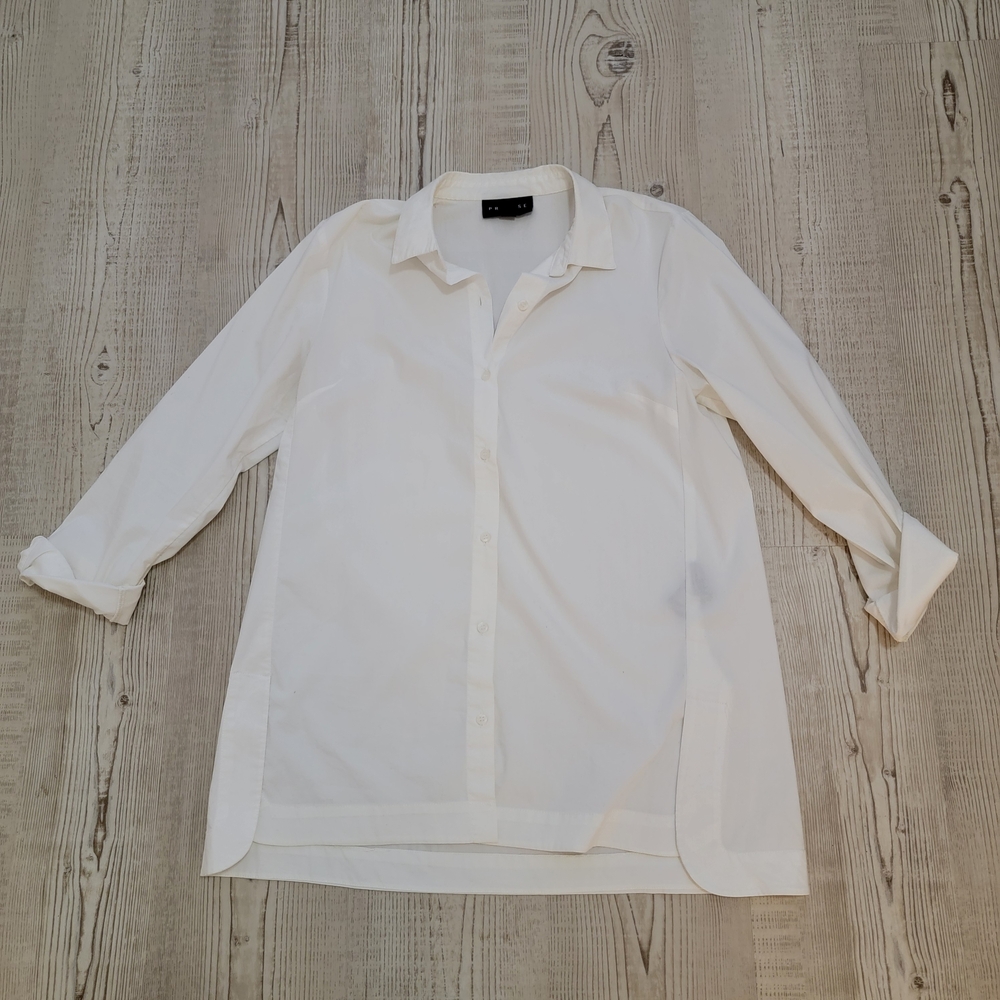 Premise White Button Down Shirt Small Business Casual Professional Office